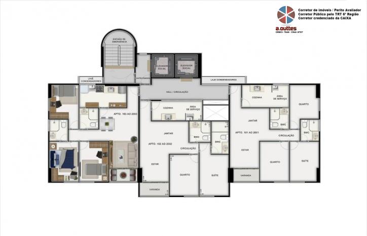 Apartamento à venda com 2 quartos, 58m² - Foto 7