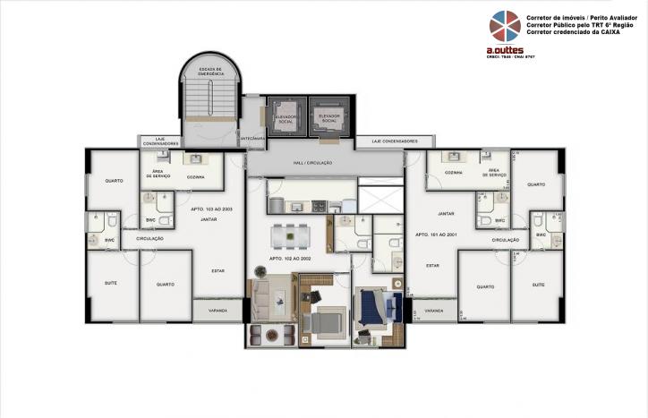 Apartamento à venda com 2 quartos, 58m² - Foto 9