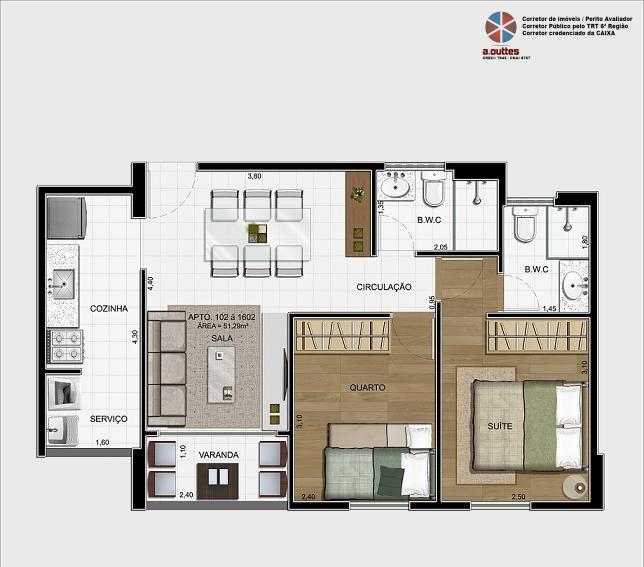 Apartamento à venda com 2 quartos, 51m² - Foto 15