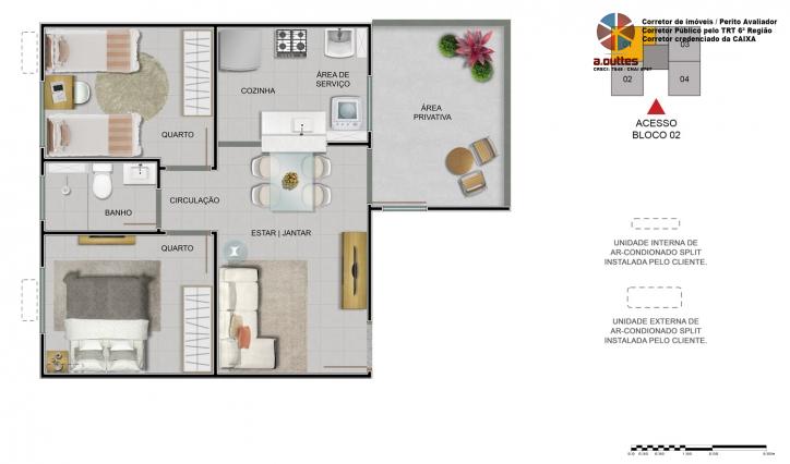 Apartamento à venda com 2 quartos, 43m² - Foto 12