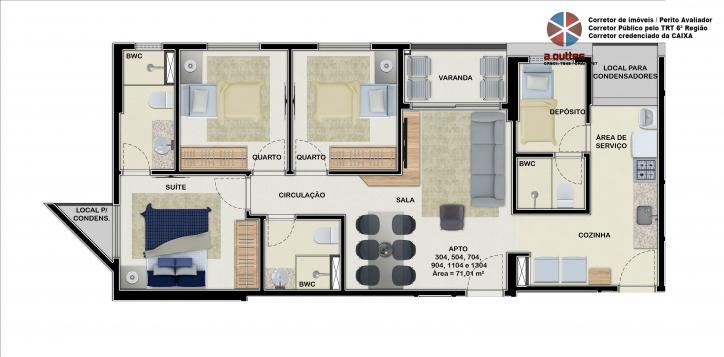 Apartamento à venda com 3 quartos, 88m² - Foto 23