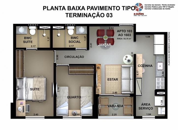 Apartamento à venda com 3 quartos, 73m² - Foto 19