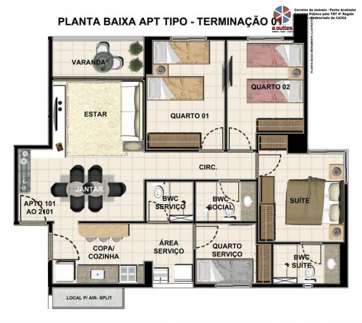 Apartamento à venda com 3 quartos, 84m² - Foto 10