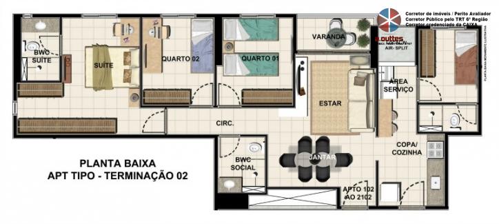 Apartamento à venda com 3 quartos, 84m² - Foto 11