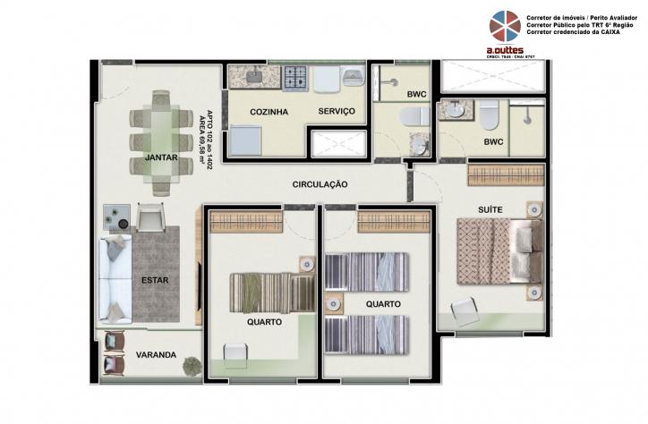 Apartamento à venda com 3 quartos, 72m² - Foto 7