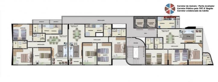 Apartamento à venda com 3 quartos, 72m² - Foto 9