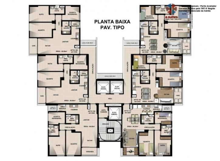 Apartamento à venda com 2 quartos, 66m² - Foto 8