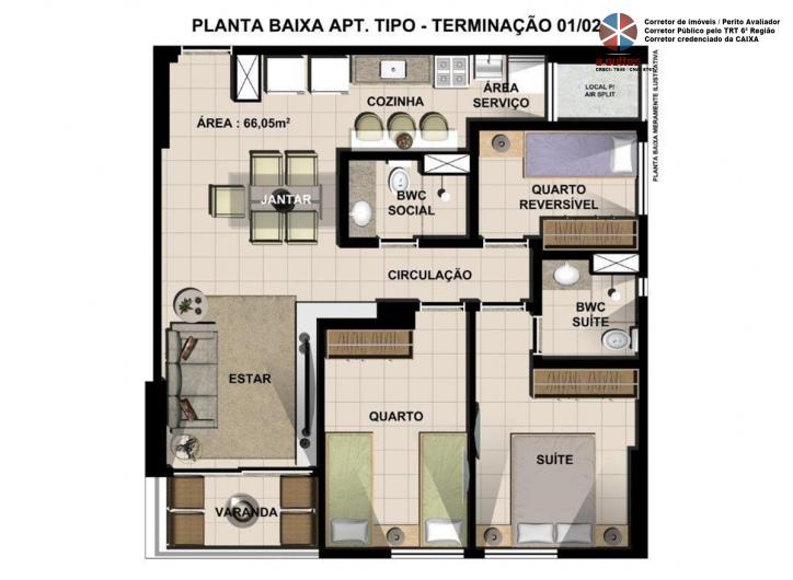 Apartamento à venda com 2 quartos, 66m² - Foto 10