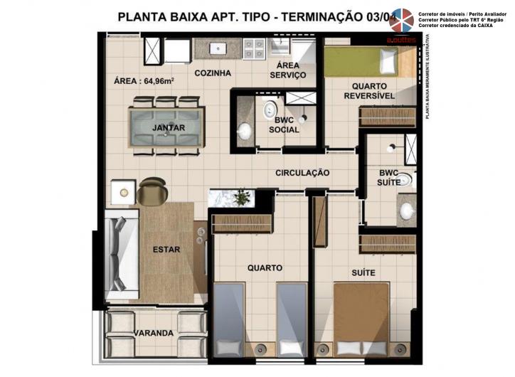 Apartamento à venda com 2 quartos, 66m² - Foto 11