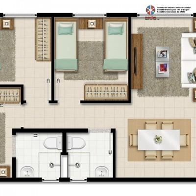 Apartamento à venda com 3 quartos, 63m² - Foto 7