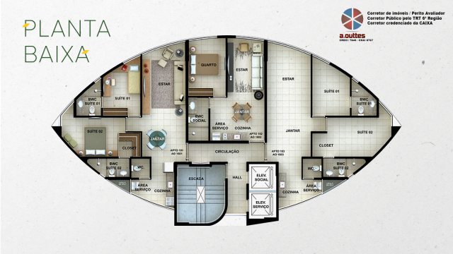 Apartamento à venda com 2 quartos, 57m² - Foto 7