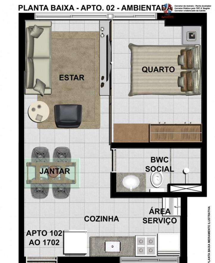 Apartamento à venda com 1 quarto - Foto 13