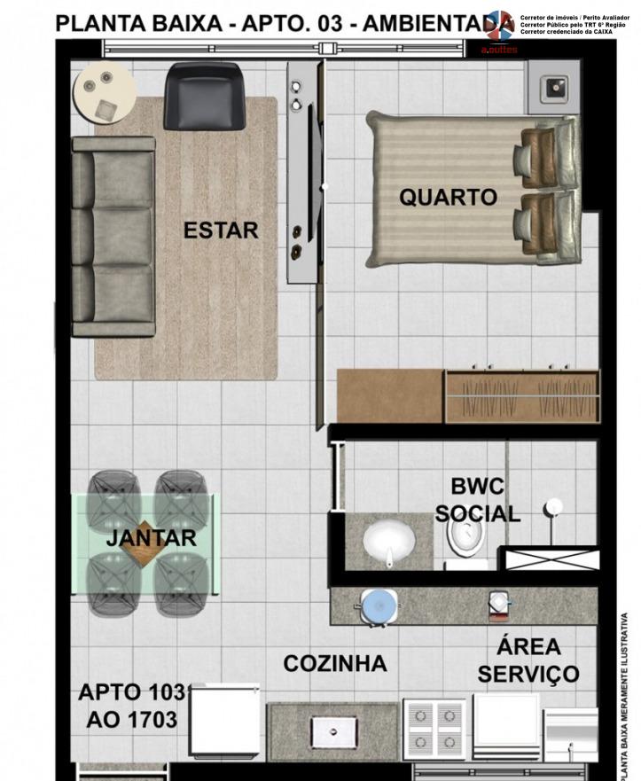 Apartamento à venda com 1 quarto - Foto 14