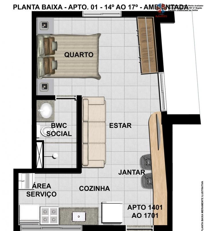 Apartamento à venda com 1 quarto - Foto 19