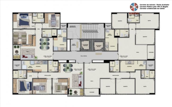 Apartamento à venda com 3 quartos, 62m² - Foto 6