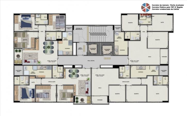 Apartamento à venda com 3 quartos, 62m² - Foto 7