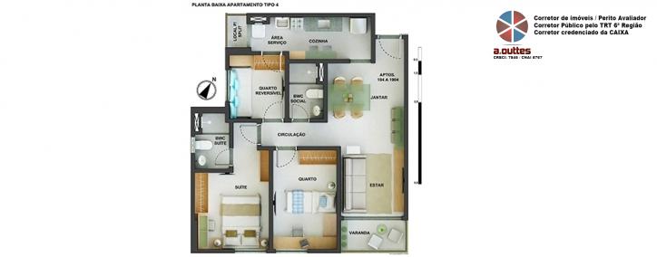 Apartamento à venda com 3 quartos - Foto 15