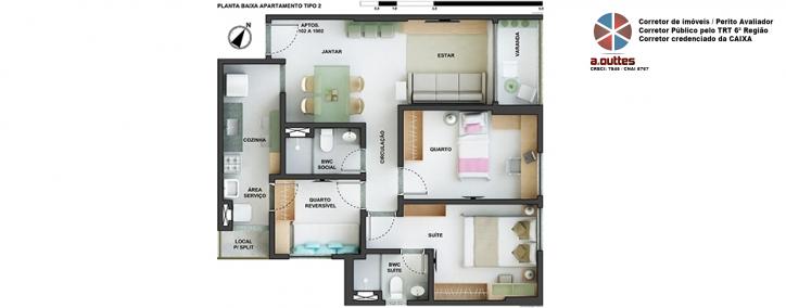 Apartamento à venda com 3 quartos - Foto 17