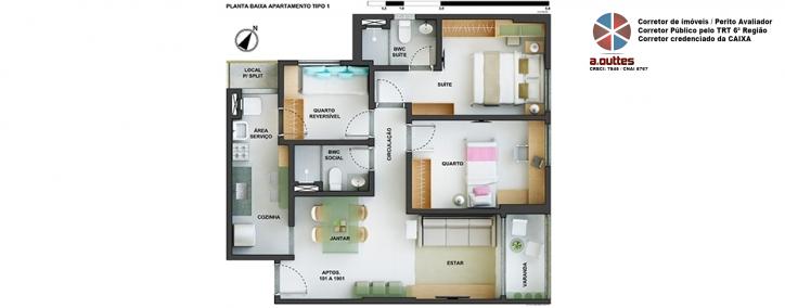 Apartamento à venda com 3 quartos - Foto 18