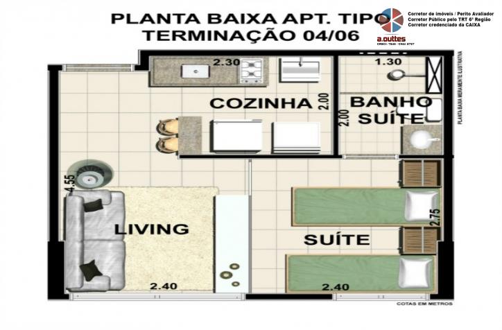 Apartamento à venda com 1 quarto, 37m² - Foto 8