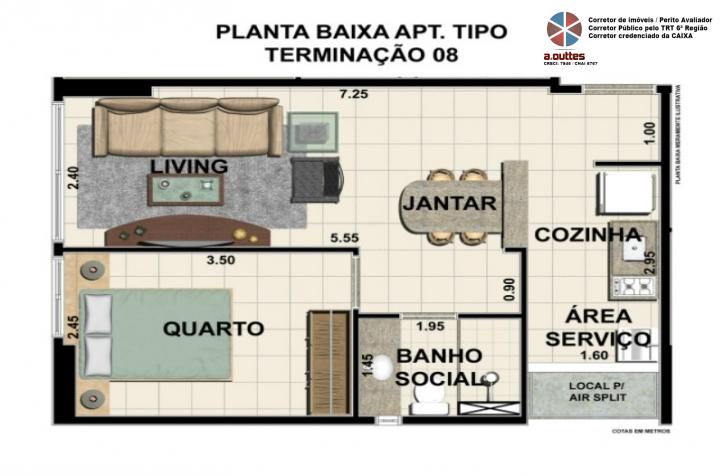 Apartamento à venda com 1 quarto, 37m² - Foto 10