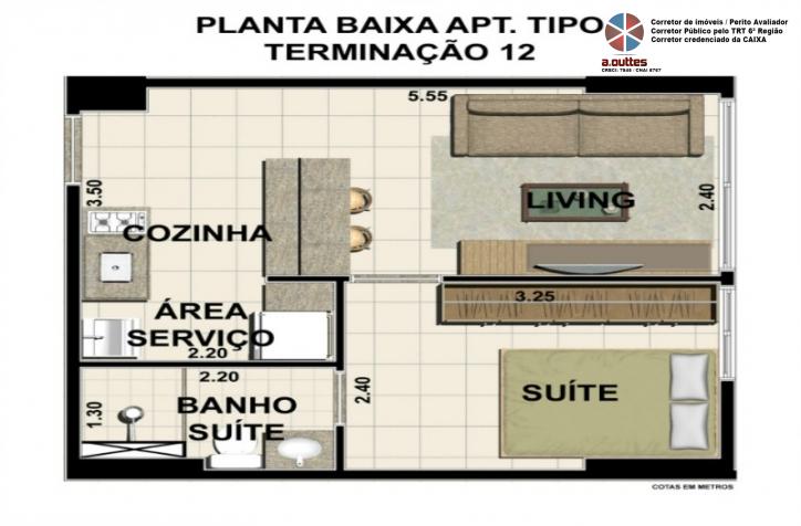 Apartamento à venda com 1 quarto, 37m² - Foto 14