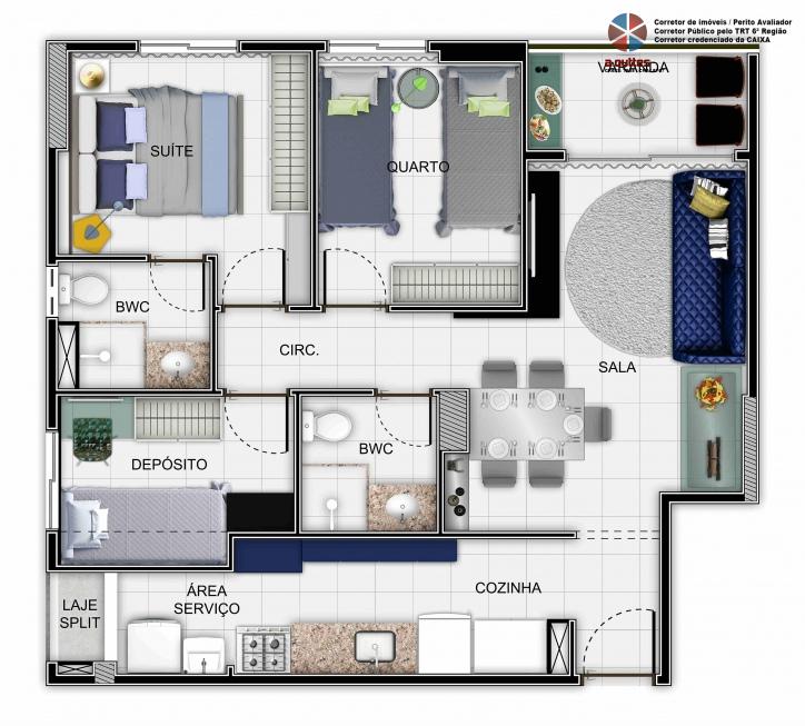 Apartamento à venda com 3 quartos - Foto 9