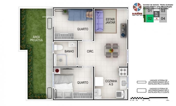 Apartamento à venda com 2 quartos - Foto 5