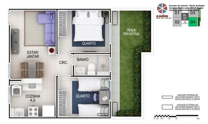 Apartamento à venda com 2 quartos - Foto 6