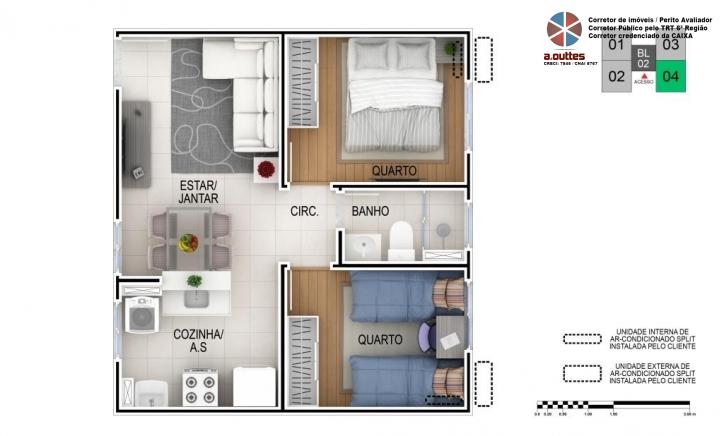 Apartamento à venda com 2 quartos - Foto 9