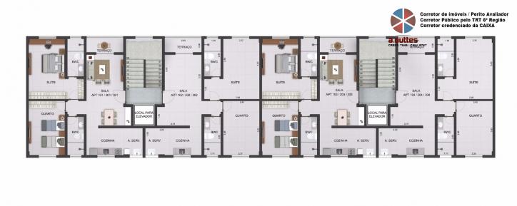 Apartamento à venda com 2 quartos, 55m² - Foto 2