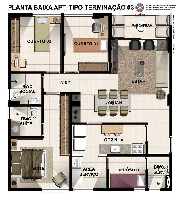 Apartamento à venda com 3 quartos, 82m² - Foto 9